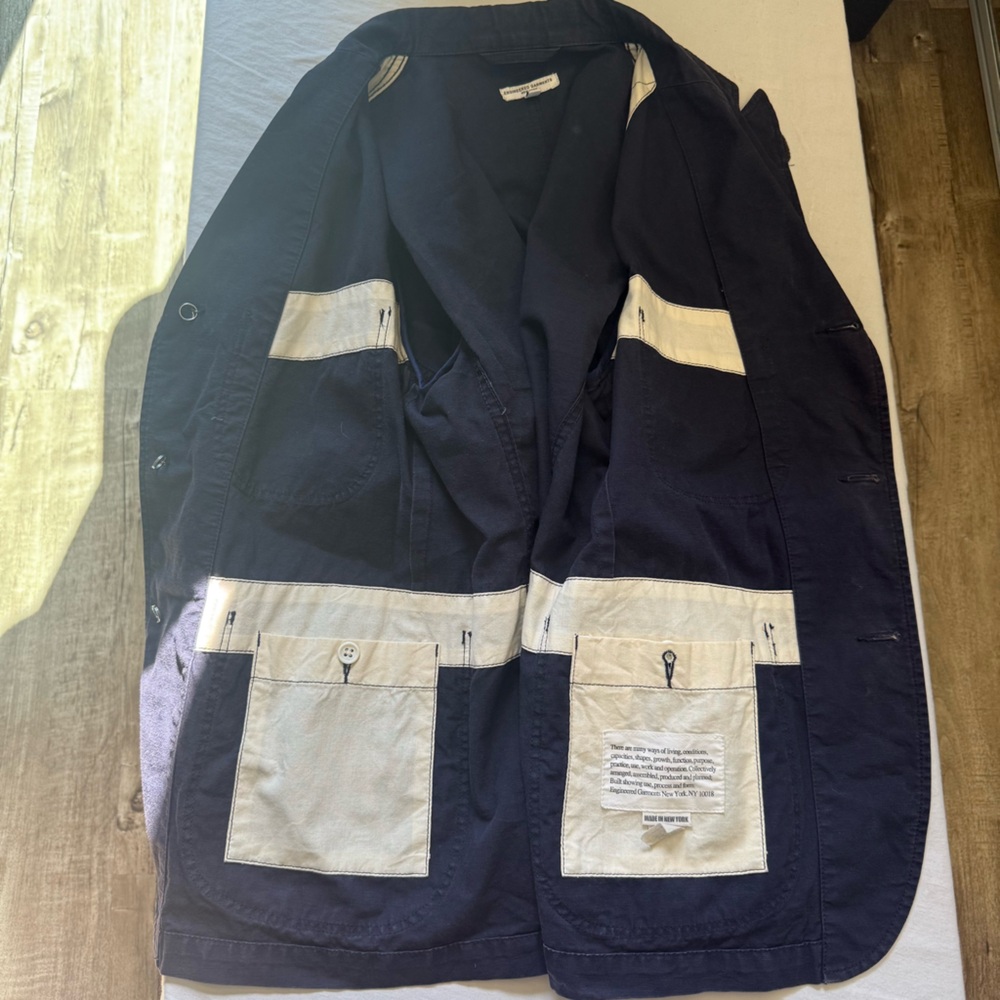 Engineered Garments men's blue Bedford jacket/blazer, S - Picture 9 of 12